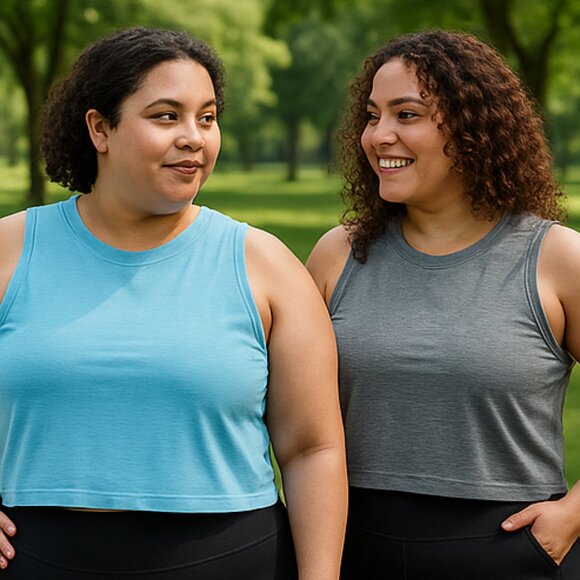 All in Motion Tank Tops (2-Pack) | Blue & Gray | XL - Picture 1 of 15